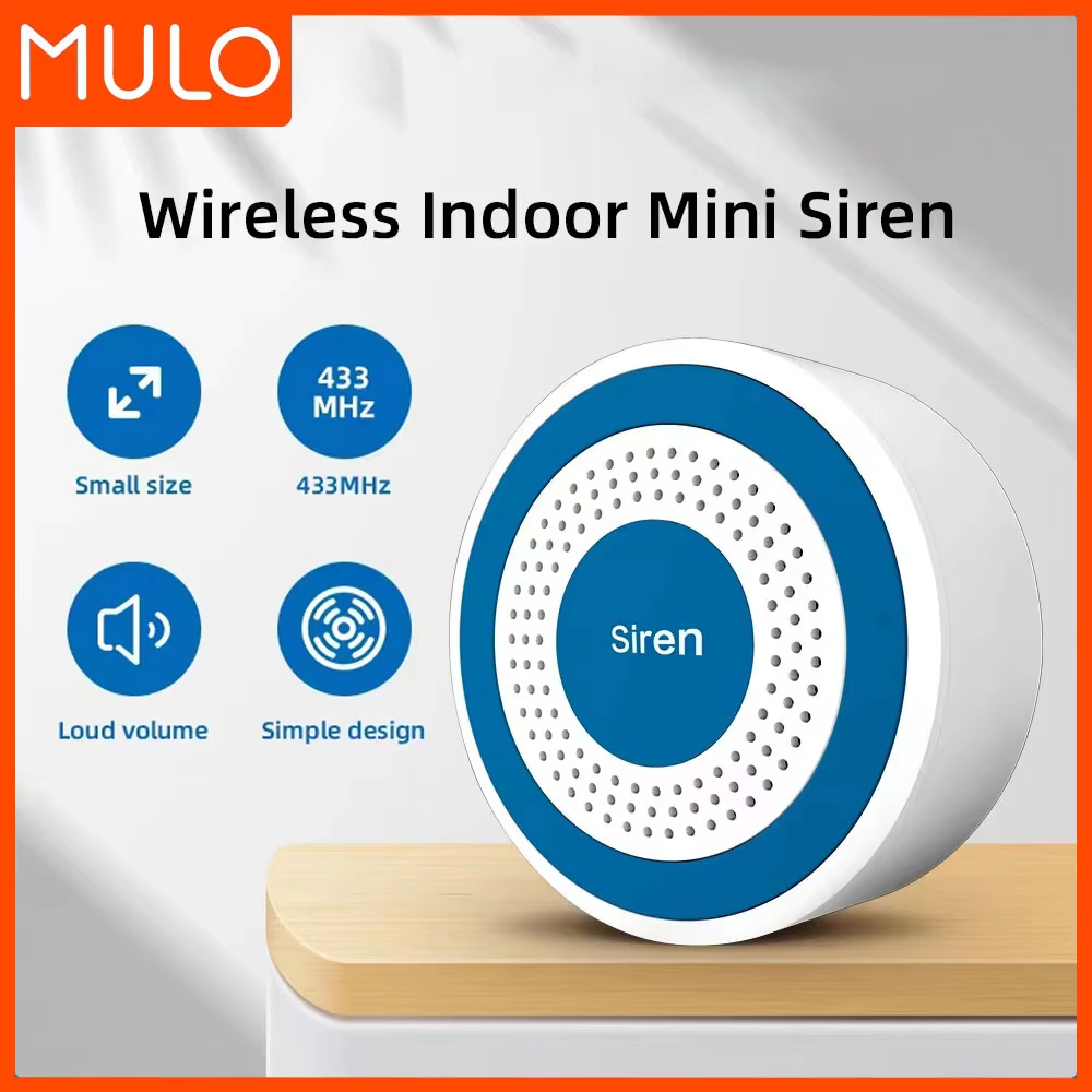 Sim Gsm Alarm - MULO Mini Alarmsirene Draadloos 433MHz Geluid