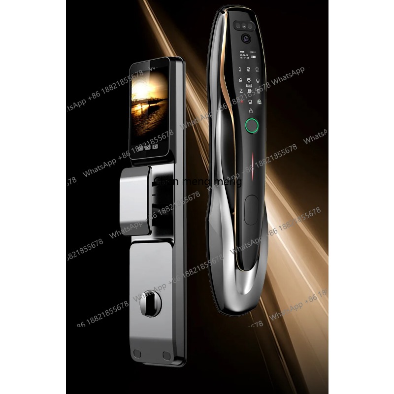 Home Security Front Door Camera - Beveiligingsvingerafdrukkaart ontgrendeling gezichtsherkenning slimme thuiscamera deurvergrendeling