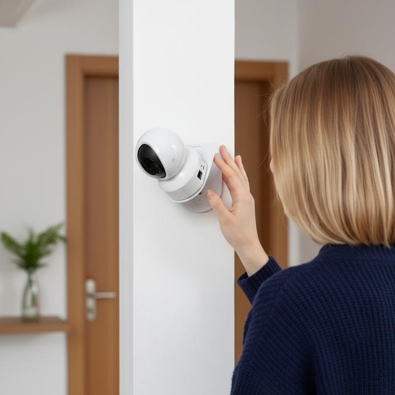 Eufy Camera E220 - Wandmontage L-vormige PTZ-camerabevestiging met lijmvoet, boorvrij,
