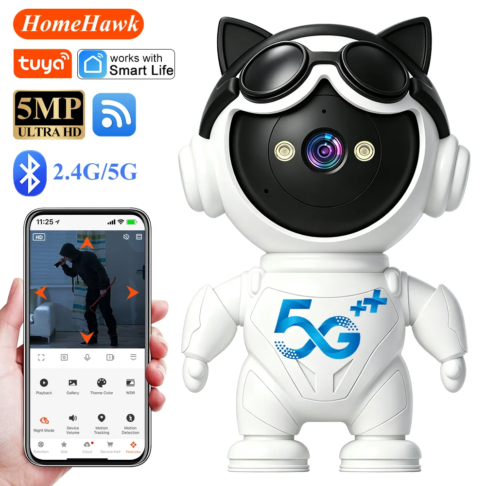 Tuya Smart Draadloze IP Camera - Home Security Robot recensie en prijs